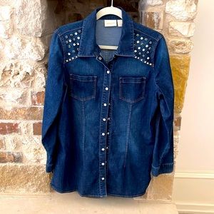 Denim blouse or jacket